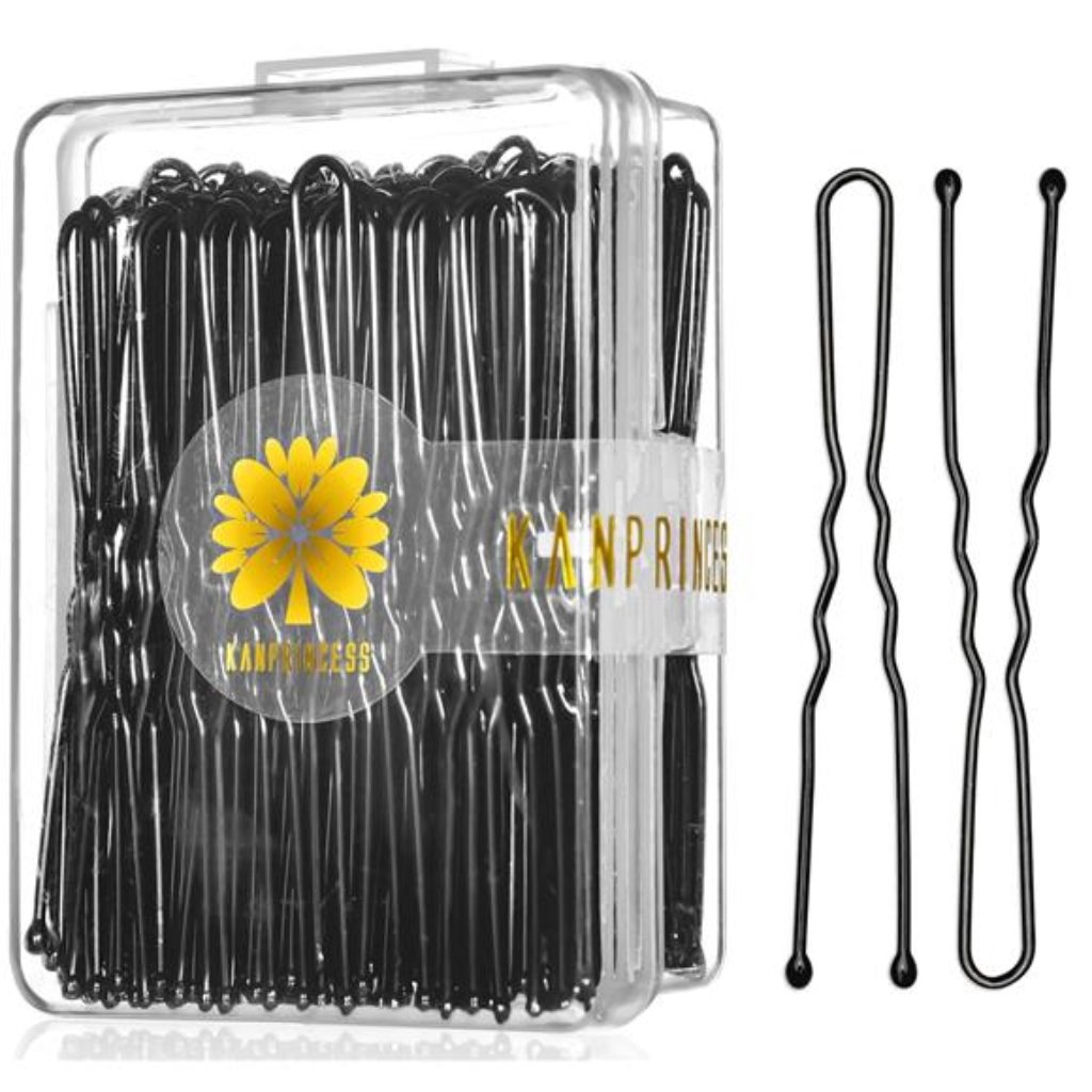 100pcs 24inch U Shaped Hair PinsBlack Bobby Pins For All Hair Types